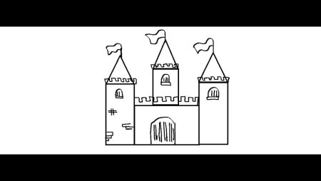 Раскраска замок