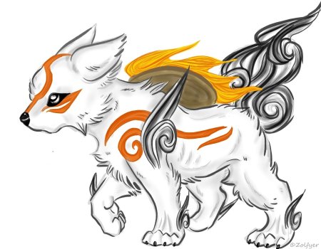 Волки аниме стихии