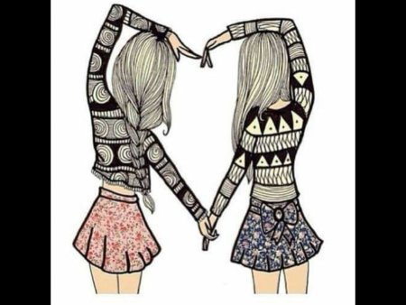 Рисунки для подруги легкие