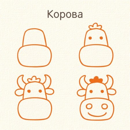 Мордочки животных для детей простые