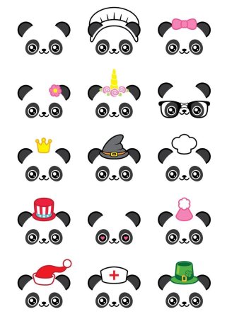 Панда рисунок для срисовки легкие