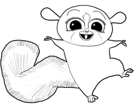 Рисунок фантастического животного