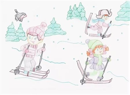 Рисунок на тему зима