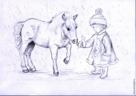 Рисование собаки и человека
