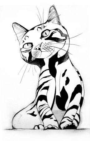 Кошка Графика