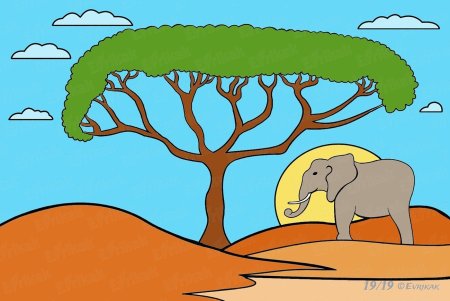 Африка рисунок для детей