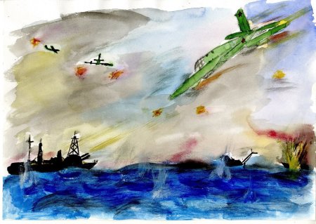 Рисунки на военную тему легкие