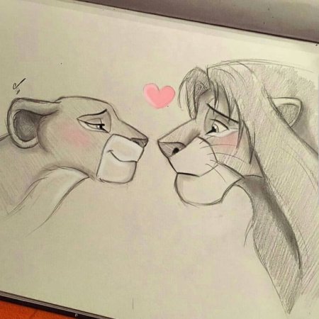 Парные рисунки для срисовки