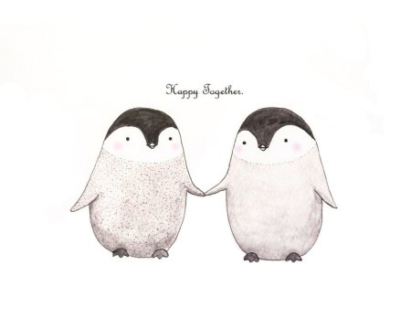 Милые рисунки для срисовки Пингвин