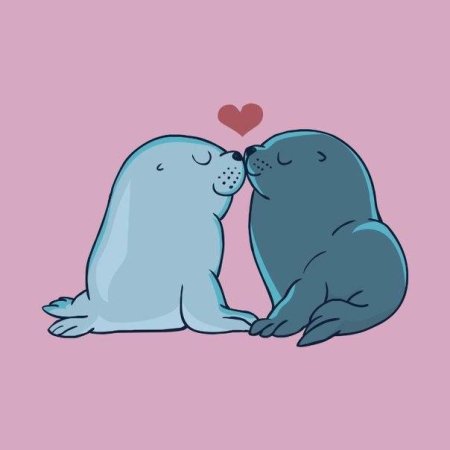 Силуэт двух кошек