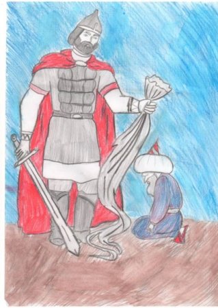 Руслан и Людмила рисунок карандашом