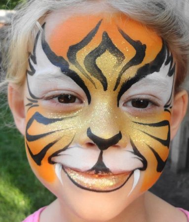 Детский грим на лице