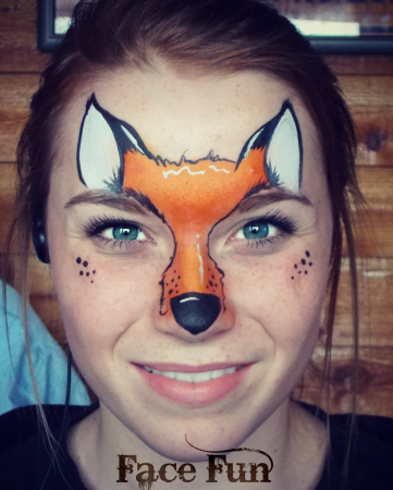 Грим тигра на лице