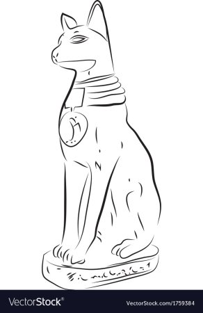 Бастет древний Египет вектор