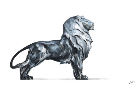 Эскиз скульптуры животного