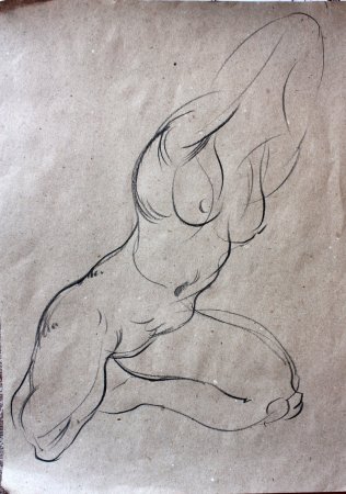 Эскиз скульптуры животного