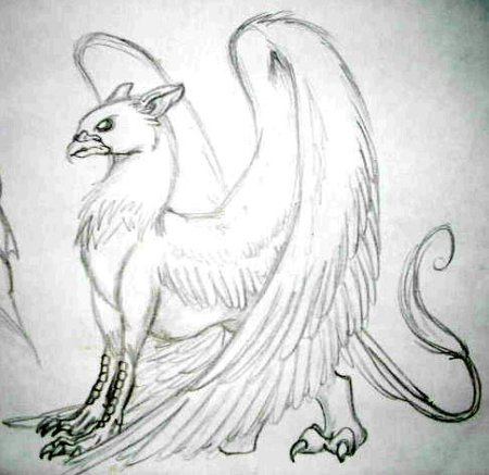 Выдуманные животные карандашом
