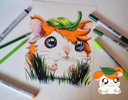 Скетчи маркерами животные