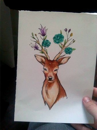 Открытки маркерами