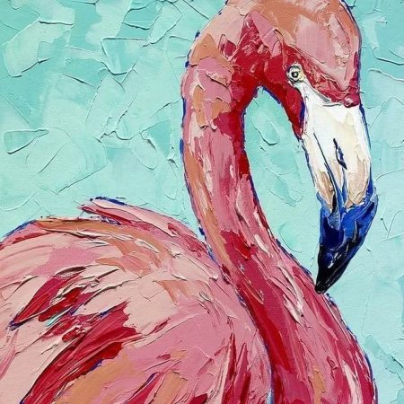 Акриловыми красками на холсте