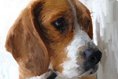 Картина Лев красками