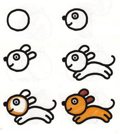 Снежный Барс рисунок для детей