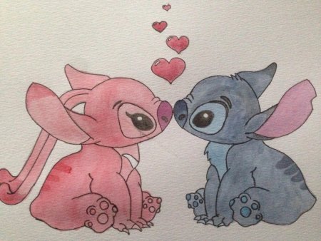 Стич карандашом милый