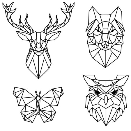 Геометрические рисунки лёгкие