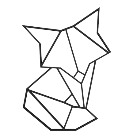 Единорог из геометрических фигур