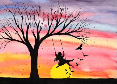 Рисунки гуашью