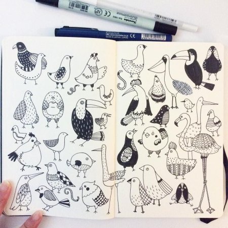 Небольшие рисунки для скетчбука