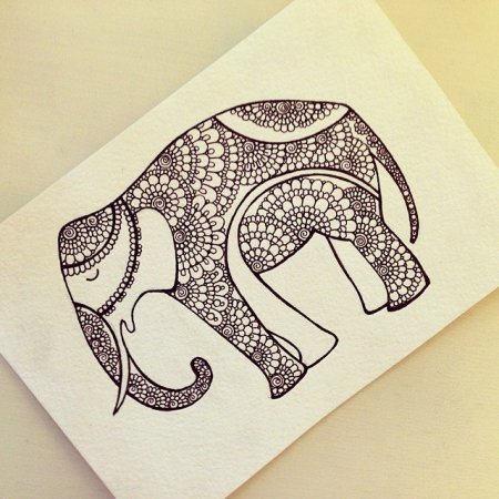 Дудлинг слон