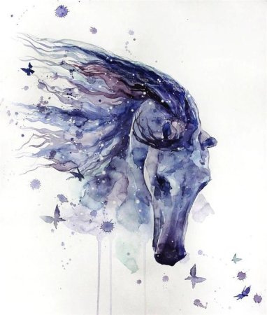 Акварельные лошади Елены Швед