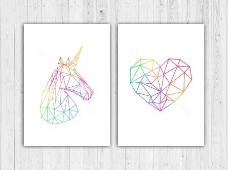 Геометрический Единорог