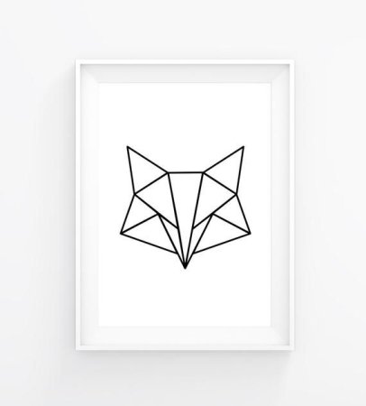 Кот из геометрических фигур