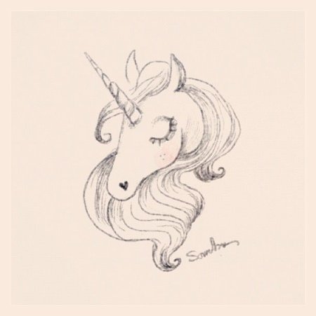 Скетчбук. Единорог