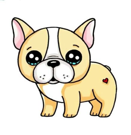 Щенок для срисовки