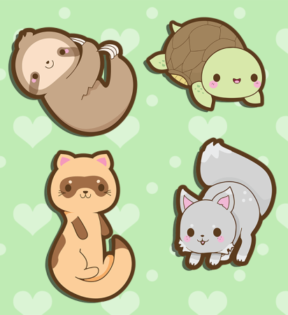 Милый котик рисунок