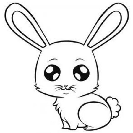 Кролик для срисовки