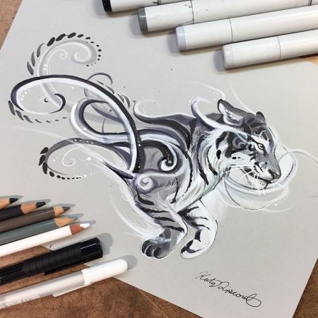 Рисунки в скетчбук животные