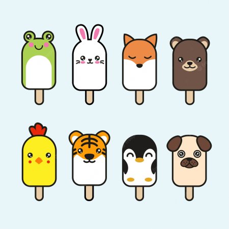 Милые мороженки в виде животных