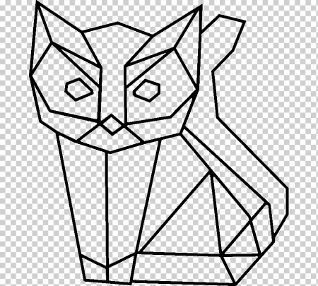 Кот из треугольников