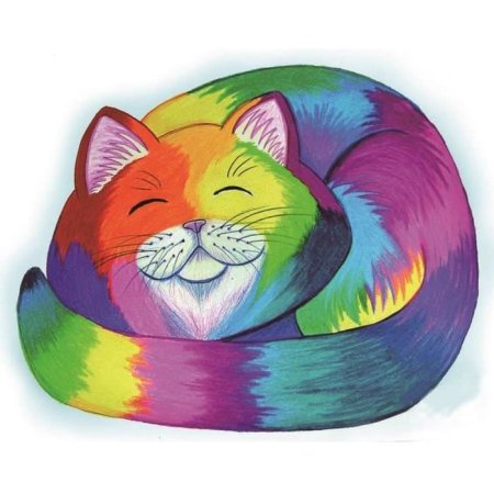 Разноцветный кот