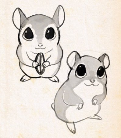 Джунгарский хомяк раскраска