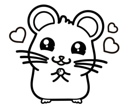 Поэтапное рисование хомяка