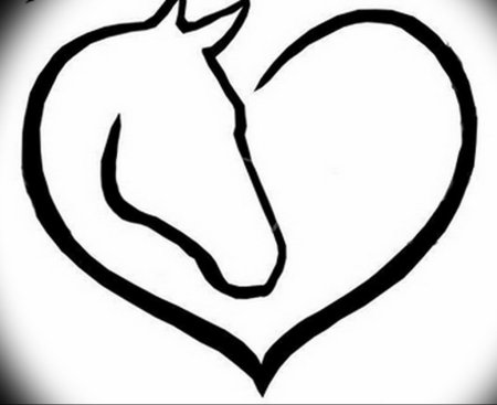 Лошадь с сердечком