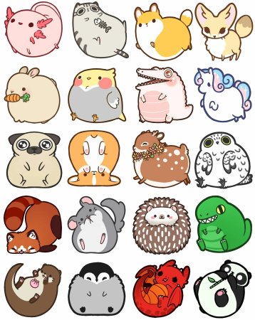 Маленькие рисунки для срисовки животных