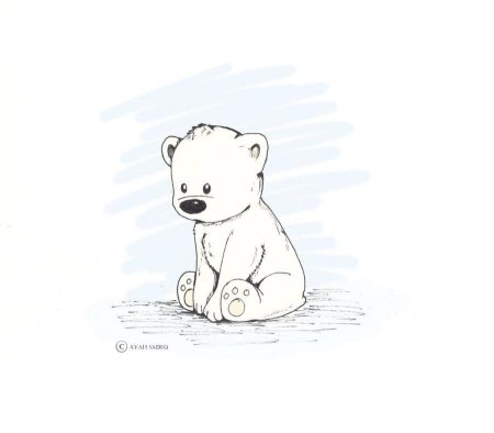 Рисунки белого медведя для срисовки