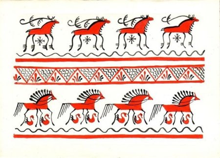 Мезенская роспись ремесло поморов