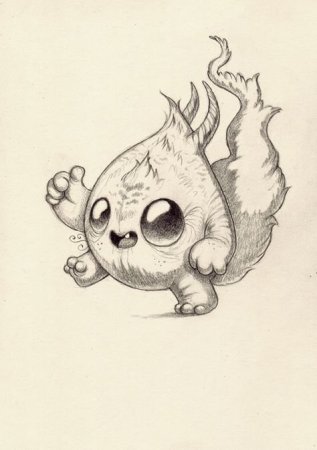 Милые животные для срисовки карандашом